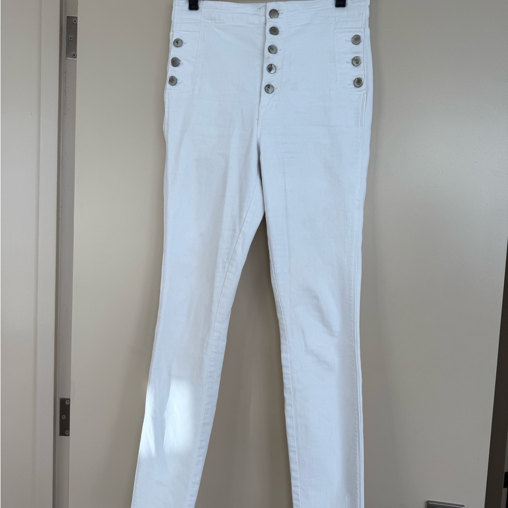 J Brand White Skinny Jeans